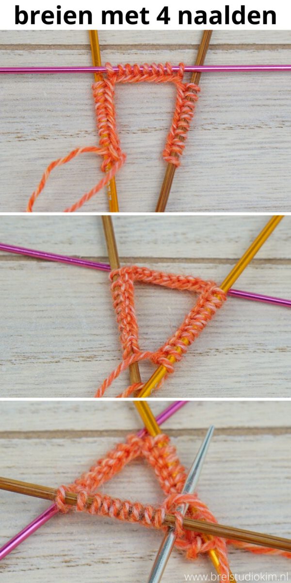 Breien met 4 naalden Rondbreien met sokkennaalden voor beginners Breistudio